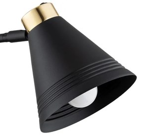 Argon 8009 - Nástenná lampa AVALONE 1xE27/15W/230V 57 cm čierna/zlatá