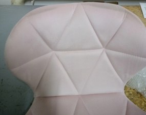AKCIA Ružové kancelárske kreslo AVOLA VELVET II. akosť