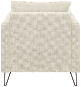 Krémové ženilkové kreslo Freya – Ropez