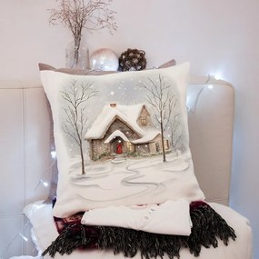 Obliečka na vankúš s vianočným motívom 43x43 cm – Mila Home
