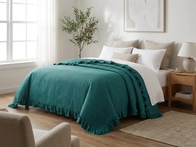 Prehoz na posteľ MONTEGO, petrolejový Rozmer: 200 x 220 cm