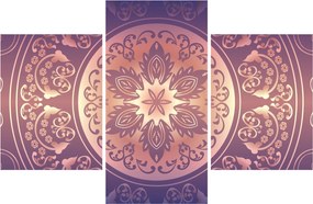 Obraz - Mandala na fialovom gradiente (90x60 cm)