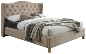SI Manželská posteľ Aspen Velvet - béžová