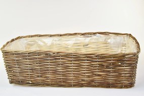 Prútený hrantík hranatý Rozmery (cm): 56x26, v. 19