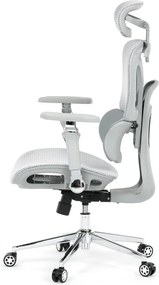 Kancelárska ergonomická stolička PORTE II — sieťovina, sivá