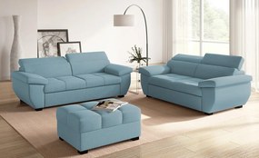 Dvojsedák Speedway, azúrovo modrá látka