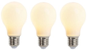 Sada 3 E27 stmievateľných LED žiaroviek s vláknom matné 5W 380lm 2350K