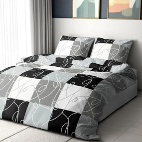 Krepové bavlnené obliečky Homa PURA GREY DAME 2-dielna sada 140x200 cm