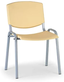 Konferenčná stolička Design - sivé nohy, žltá
