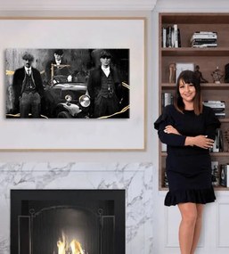 Obrazy na plátne - PREMIUM ART – Peaky Blinders bratia 110x60 cm