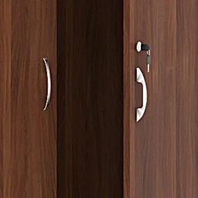 Kancelárska skriňa MIRELLI, 800 x 400 x 1800 mm, orech