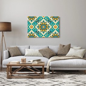 Obraz - Tyrkysový vzor (90x60 cm)
