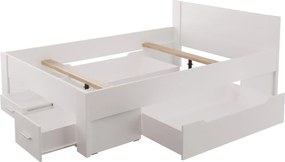 Postel Iwetta 140x200 cm, biela