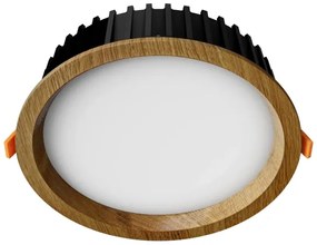 APLED - LED Podhľadové RONDO WOODLINE LED/12W/230V 4000K pr. 20 cm dub masív