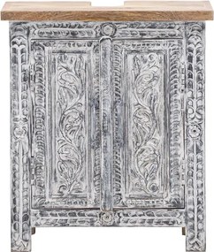 furniture-nabytek.cz - Masívna umývadlová skrinka Santa Cruz z dreva Holz - Mango, lakovaná, šedá