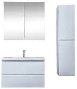 Kúpeľňová skrinka s umývadlom SAT B-Way 79x50x45 cm biela lesk KSETBWAY18, 1 ks