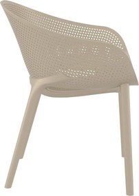 SKY PRO záhradná stolička taupe