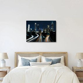 Obraz nočnej metropoly (70x50 cm)
