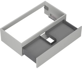 Mexen Orio, kúpeľňová skrinka 90 cm, 1 zásuvka, sivá matná, 91A10-09023-1-BF62