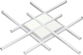 XXXLutz STROPNÉ LED SVIETIDLO, 53,5/53,5/4,5 cm Boxxx - Interiérové svietidlá - 008368019901