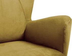 Trojmiestna pohovka Next, žltá látka