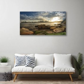 Obraz na plátne More mesto krajina 120x60 cm