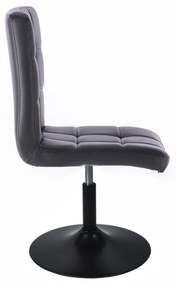 LuxuryForm DESIGN Stolička TOLEDO na čiernom tanieri - čierna