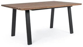 Stôl stockholm 160 x 90 cm hnedý MUZZA