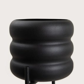 Stojan na kvety BUUBLE s kvetináčmi, čierny 771095