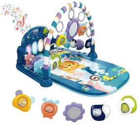 Hracia podložka klavír- rôzne typy, modrá