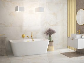Besco Akrylátová voľne stojaca vaňa Varya 150x75 BESCO-Typ výpuste: Click-Clack s prepadom, grafit, BESCO-Rozmery: 150x75, BESCO-Farba: Biela