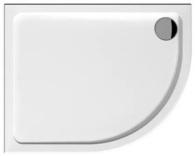 Jika Tigo sprchová vanička štvrťkruhová 100x80 cm liaty mramor H2102100000001