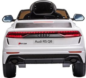 LEAN CARS Elektrické autíčko Audi RS Q8 LED MP3 diaľkové ovládanie biele