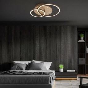 Brilo - stmievateľné LED stropné svietidlo LED/26W/230V 3000K hnedé