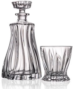 Bohemia Crystal Whisky set Plantica (1 karafa + 2 poháre)