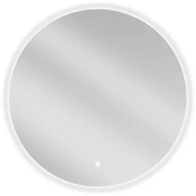 Mexen Erg, okrúhle LED podsvietené kúpeľňové zrkadlo 70 cm, 6000K, vykurovacia podložka proti zahmlievaniu, 9823-070-070-611-00