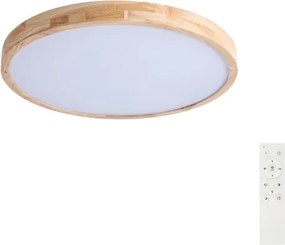 Brilagi - LED stmievateľné svietidlo WOODLINE LED/72W/230V 3000-6000K dub, priemer 60 cm + diaľkové ovládanie