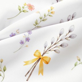 Goldea veľkonočná teflónová látka na obrusy - bahniatka 160 cm