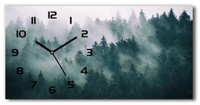 Vodorovné Sklenené hodiny na stenu tiché Hmla nad lesom pl_zsp_60x30_f_167720092
