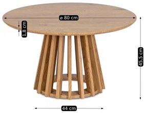 PROXIMA.store - Okrúhly konferenčný stolík HARPER MAX