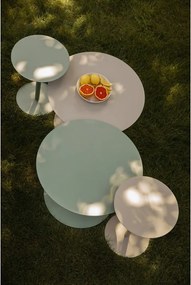 Oceľový okrúhly odkladací stolík ø 35 cm Snow – Zuiver