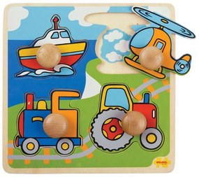 Bigjigs Toys Vkladacie puzzle doprava