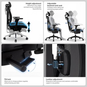Ergonomická kancelárska stolička hnedá VECTOR