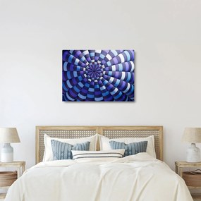 Sklenený obraz štruktúry lietajúceho balóna (70x50 cm)