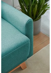 Tyrkysovomodrá variabilná rozkladacia rohová pohovka Bonami Selection Pop