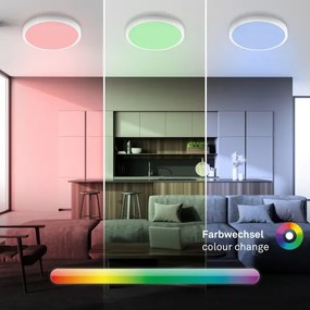 Brilo - LED RGBW stmievateľné stropné svietidlo LED/20W/230V 2200-6500K pr. 27 cm