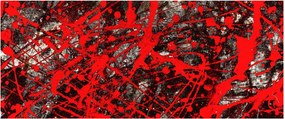 Obraz - Expresívne abstrakcie (120x50 cm)