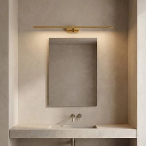 Toolight Toolight, LED nástenné svietidlo 80cm, 13W, 4000K, 1000lm, APP1891-1W, zlatá lesklá, OSW-66046