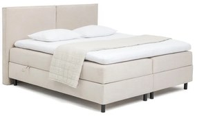 Béžová boxspring posteľ s úložným priestorom 160x200 cm Elva Bold – Bonami Selection