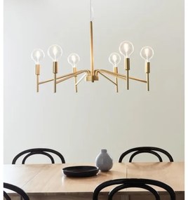 Markslöjd 108210 - Luster na lanku MONARCH 6xE14/18W/230V zlatá